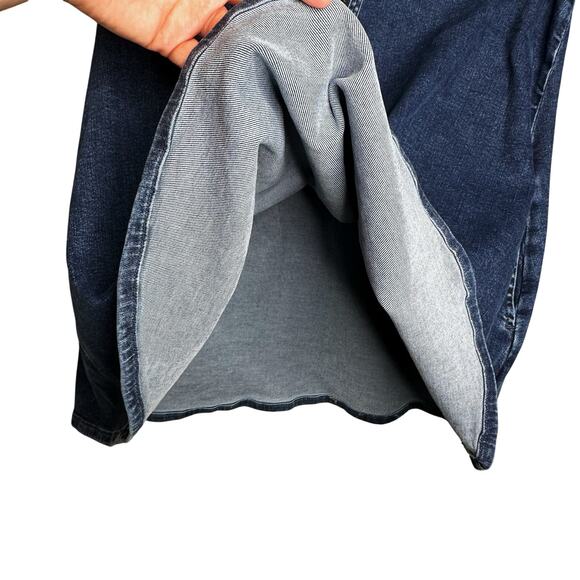 Pilcro Westley Regenerative Cotton Blue Denim Mini Dress Zip Small Short Sleeve - Picture 13 of 15